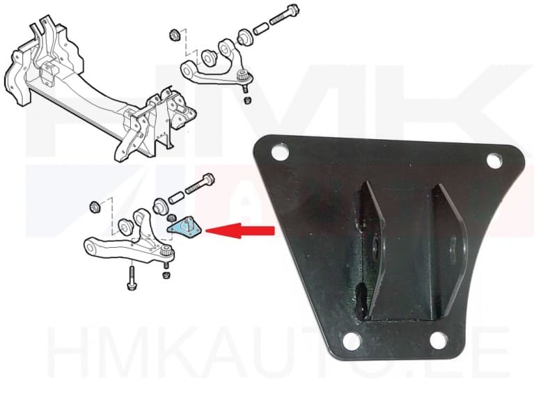 Amortisaatori kinnitus, eesmine vasak OEM Iveco Daily 00-