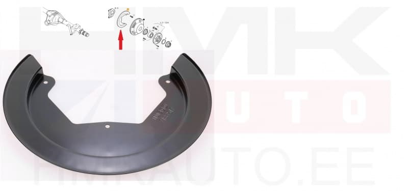 Piduriketta kaitseplekk tagumine OEM Iveco Daily 35C 2006-