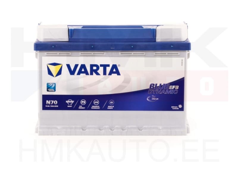 Aku "Varta Blue Dynamic" EFB Start-Stop Plus 70Ah