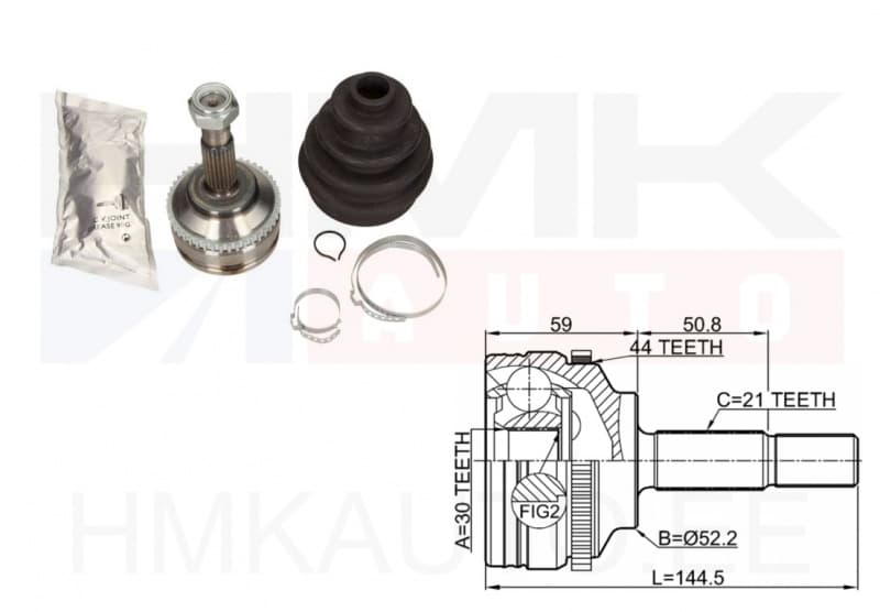 SOODUS!!! Veovõlli ots välimine Renault Clio II / Kangoo I  ABS 44  21/30