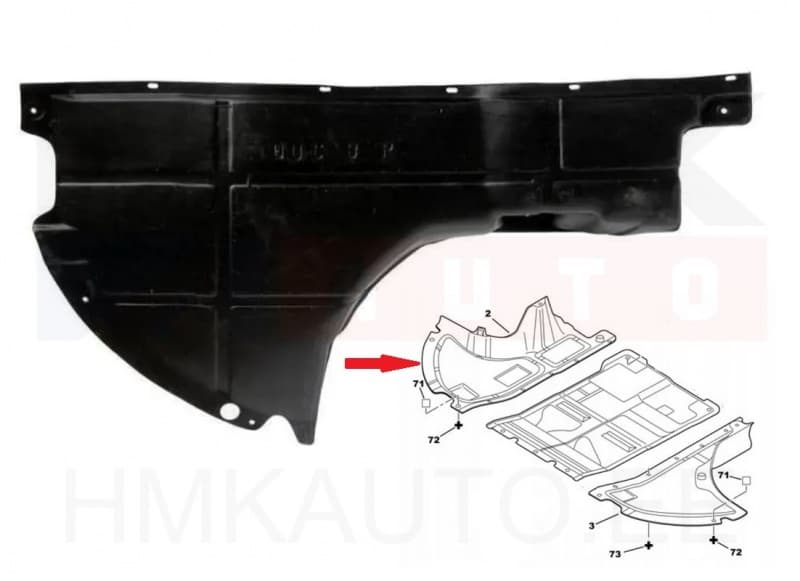 Mootori aluskate parem Jumper/Boxer/Ducato 06-