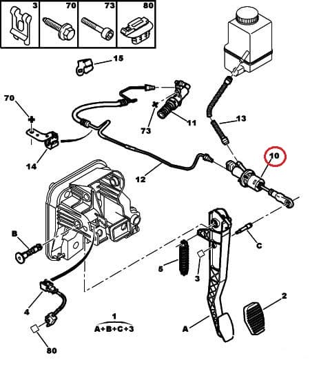 Siduri peasilinder OEM Citroen C5/C6/Peugeot 407