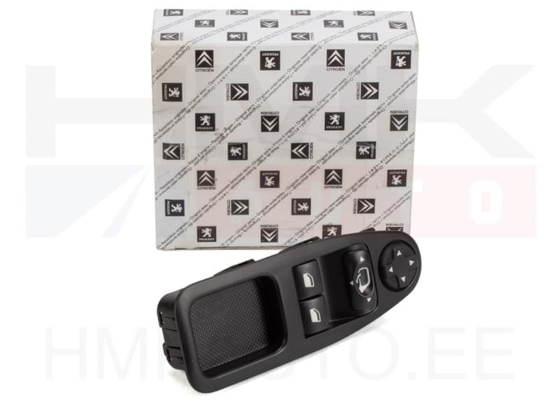 Klaasitõstuki ja peegli lüliti vasak OEM Jumpy/Expert/Scudo 07- (klapitav peegel)