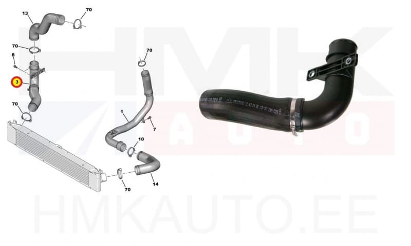 Turbo õhuvoolik OEM Jumper/Boxer/Ducato