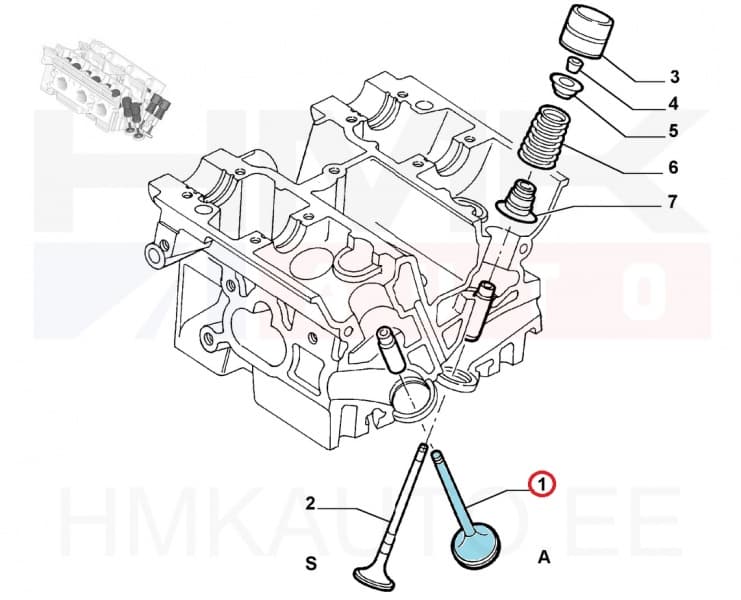 Klapp sisselase OEM Citroen/Peugeot/Fiat 2,0 16V EW10