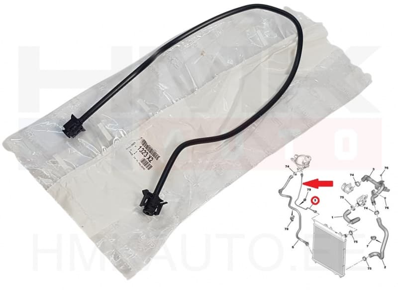 Paisupaagi ülevoolu toru OEM Citroen/Peugeot