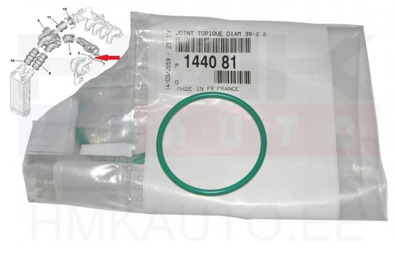 Turbo õhutoru tihend OEM Citroen/Peugeot 1,6HDI