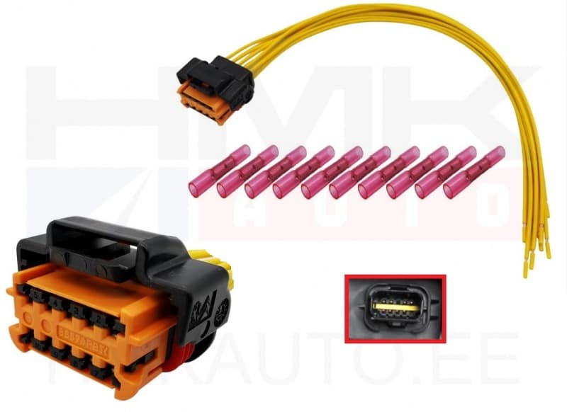 Pistik esitulele juhtmetega Citroen/Peugeot/Renault 10-klemmi
