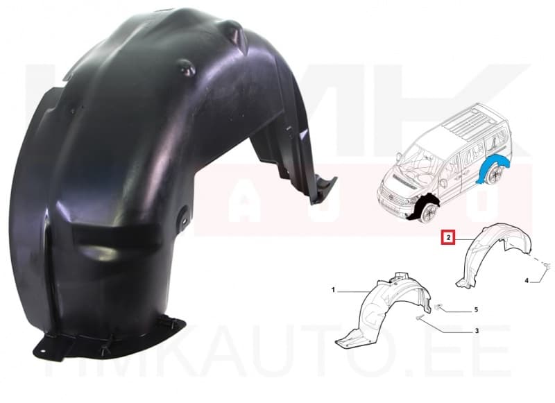 Tagalogar vasak OEM Jumpy/Expert/Scudo 2007-