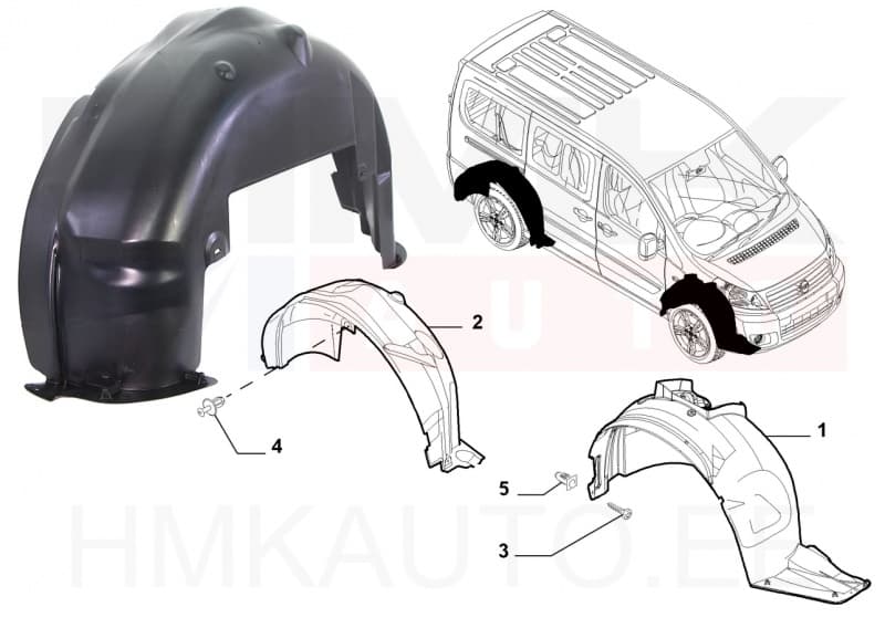 Logar tagumine parem OEM Jumpy/Expert/Scudo 2007-