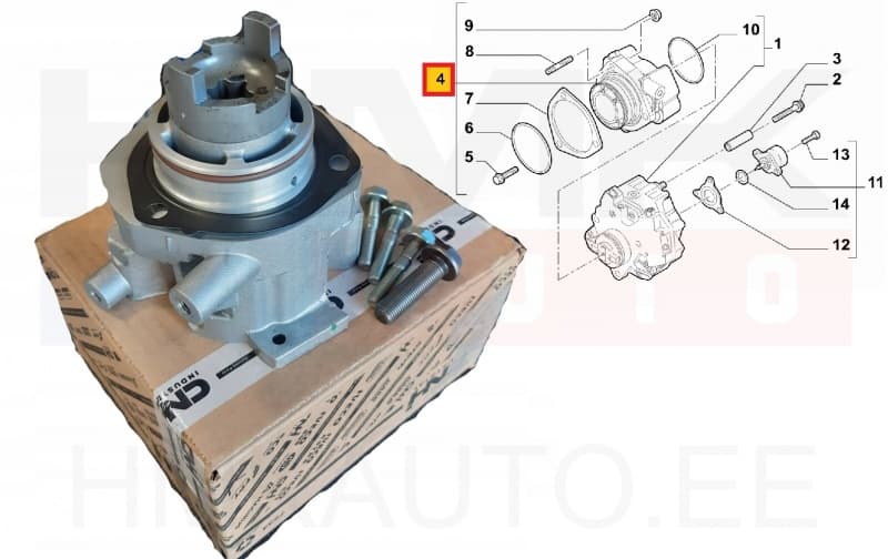 Kõrgsurvepumba kronstein OEM Jumper/Boxer/Ducato 3,0HDi Euro5