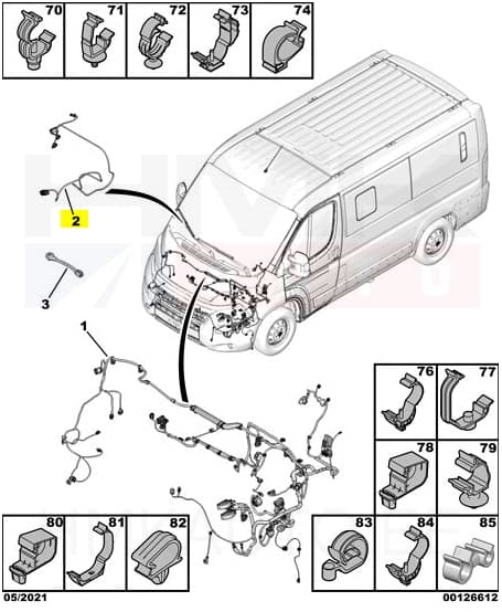 Fap filtri juhtmestik Jumper/Boxer 2,2HDI 2011-