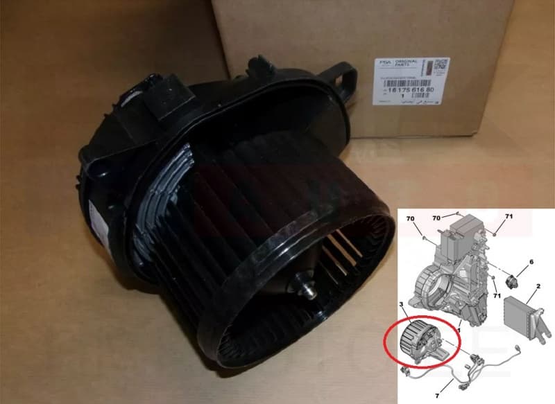 Salongiventilaator tagumine OEM Spacetourer/Traveller 2016-