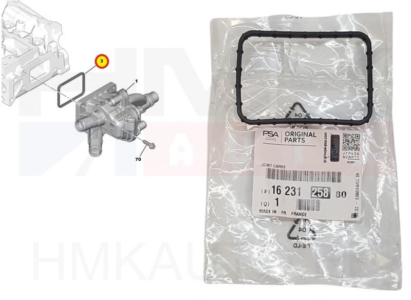 Termostaadi tihend OEM Citroen/Peugeot/Ford 1,6HDi