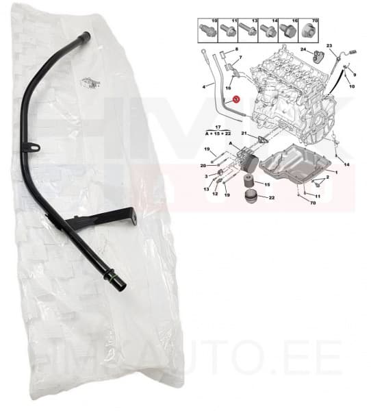 Õlivarda toru OEM Jumper/Boxer 2,2HDI Euro5