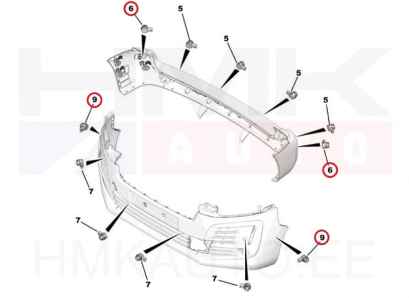 Pimenurga andur OEM Citroen/Peugeot (värvitav)