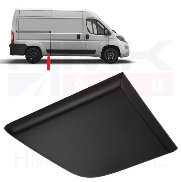 Külgpaneeli eesmine liist parem OEM Jumper/Boxer/Ducato 2018- L2 (must) >>1685341880