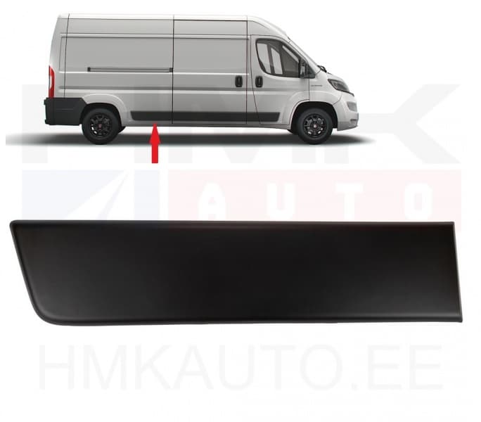 Külgpaneeli eesmine liist parem OEM Jumper/Boxer/Ducato MCA 2021- L3 (must)
