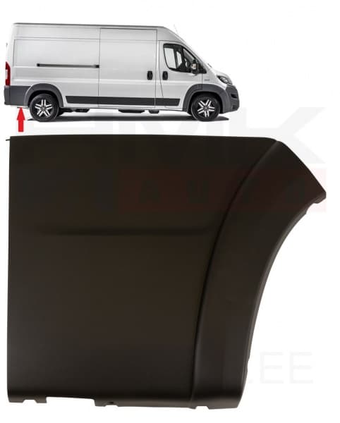 Külgpaneeli tagumine liist parem OEM Jumper/Boxer/Ducato 2018-  (L2-L3) laiendiga