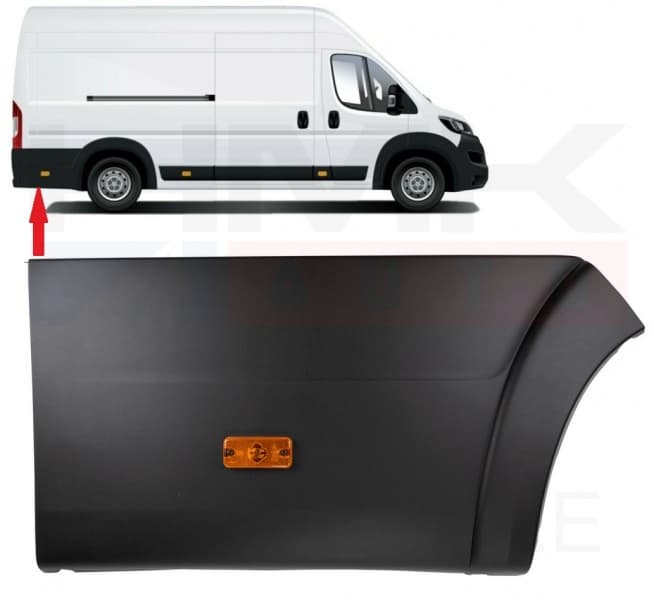 Külgpaneeli tagumine liist parem OEM Jumper/Boxer/Ducato 2018-  (L4) laiendiga