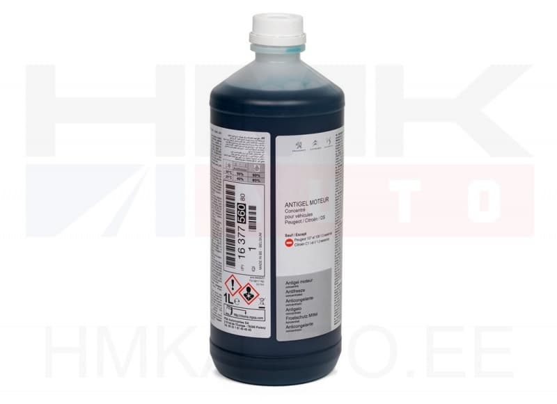 Jahutusvedeliku kontsentraat  OEM Citroen/Peugeot Glysantin G33 1L (1:1= -38°C)