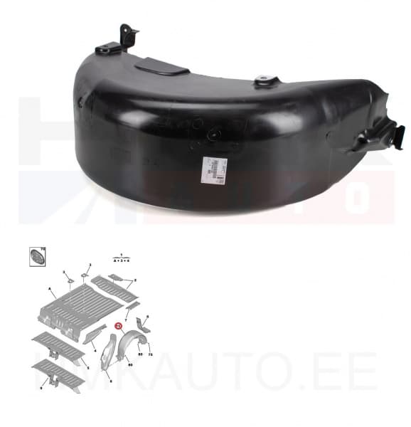 Tagalogar parem OEM Berlingo/Partner 08-