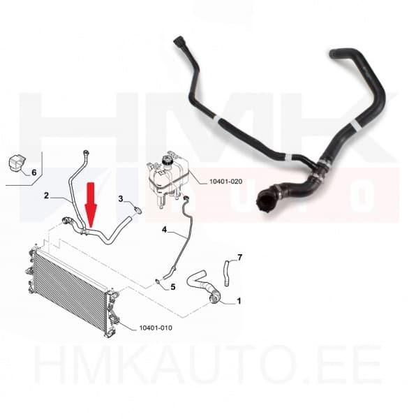 Jahutusvedeliku lõdvikud OEM Jumper/Boxer/Ducato 2,0/2,2BlueHDi  2016-