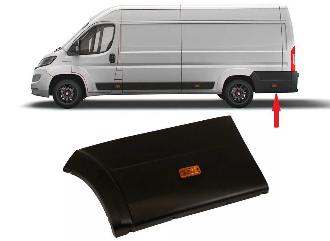 'Külgpaneeli tagumine liist vasak OEM Jumper/Boxer/Ducato 2018-  (L4) (must)