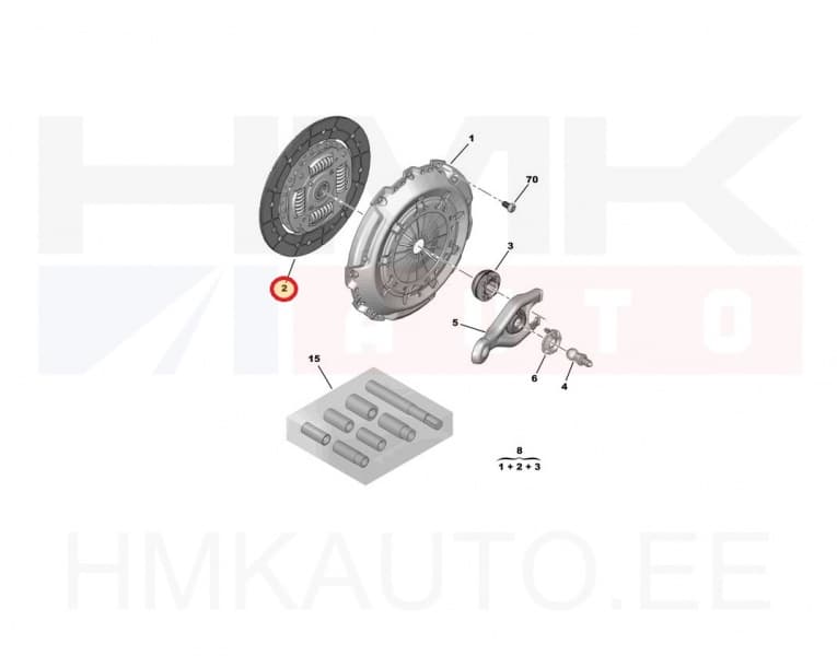 Siduriketas OEM Peugeot/Citroen 2,0HDi
