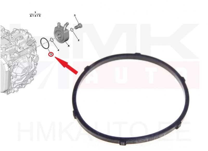 Käigukasti õlijahuti tihend OEM Citroen/Peugeot AL4 käigukast