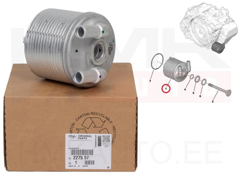 Õlijahuti automaatkäigukastile OEM Citroen/Peugeot  AM6