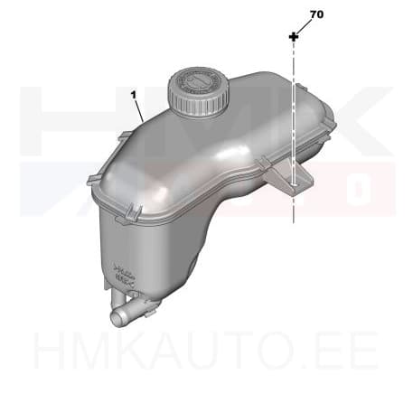 Roolivõimendi õli paak OEM Berlingo/Partner 08-