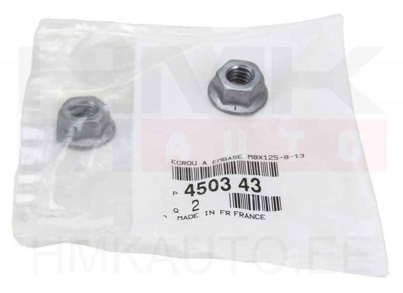 Mutter M8x1,25 OEM Citroen/Peugeot/Fiat (M8x1,25-8-13)