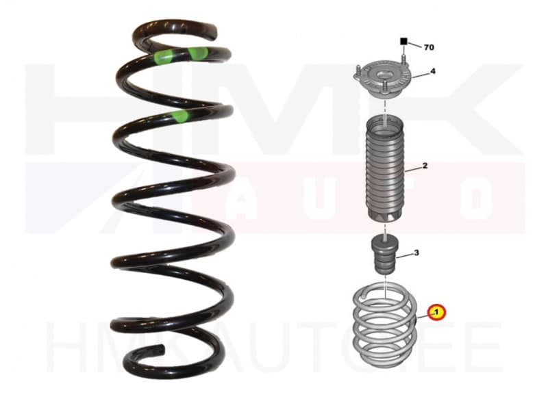 Keerdvedru eesmine OEM Peugeot 407