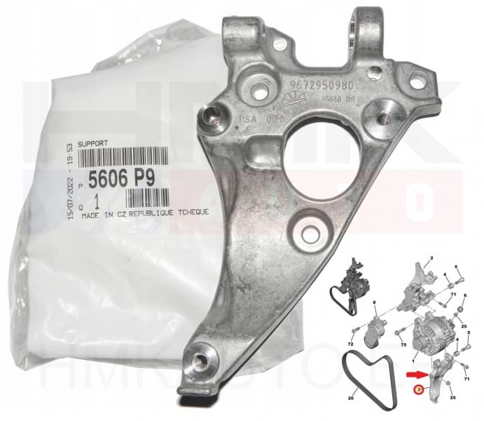 Mootori lisaseadmete kronstein OEM Citroen/Peugeot