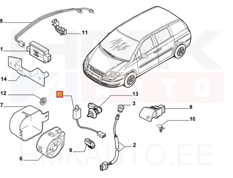 Kapotilüliti OEM Citroen/Peugeot/Fiat