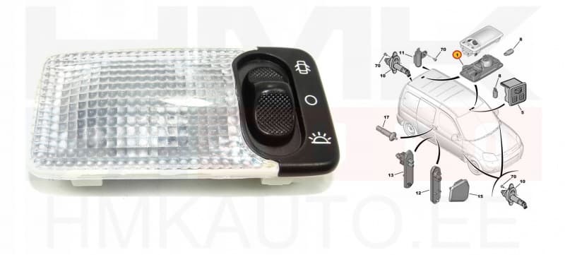 Salongi laevalgusti OEM Citroen/Peugeot