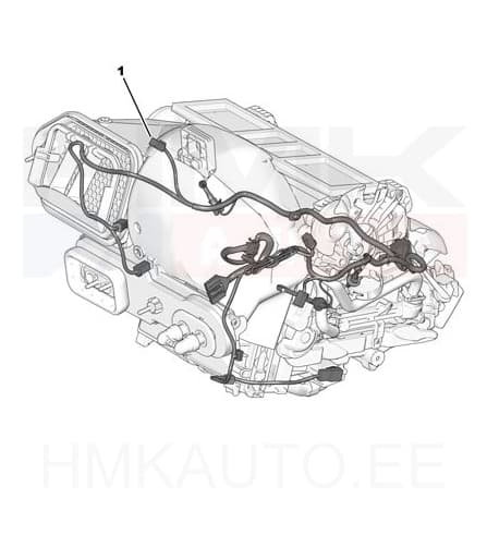 Soojendusmootori juhtmestik OEM Peugeot 508