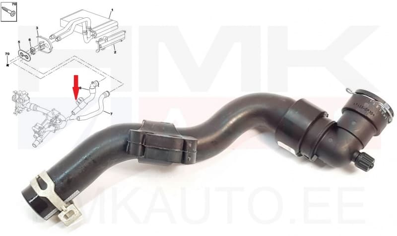 Jahutusvedeliku lõdvik OEM Citroen C5/Peugeot 407