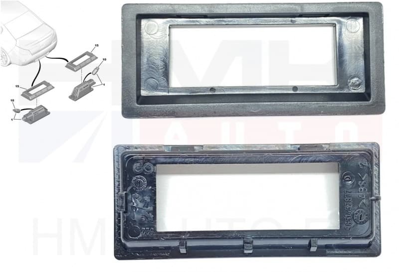 Numbrilaua valgusti raam OEM Peugeot 508