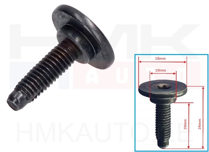 Polt M6X1,00-L24 OEM Citroen/Peugeot/Fiat  (1tk.)