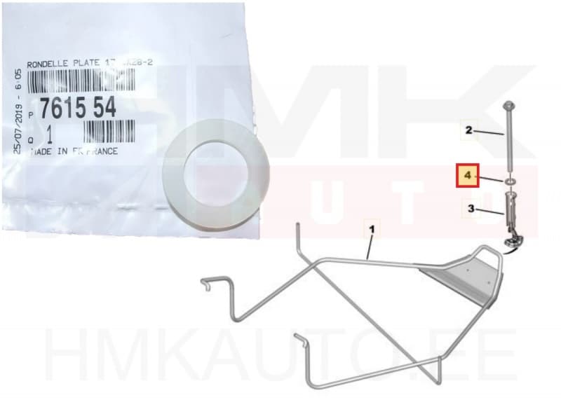 Varuratta kinnituse seib OEM Citroen/Peugeot