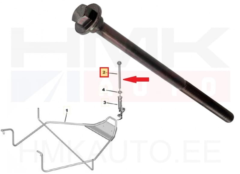 Varuratta kinnituspolt OEM Citroen Jumpy/Peugeot Expert III,IV