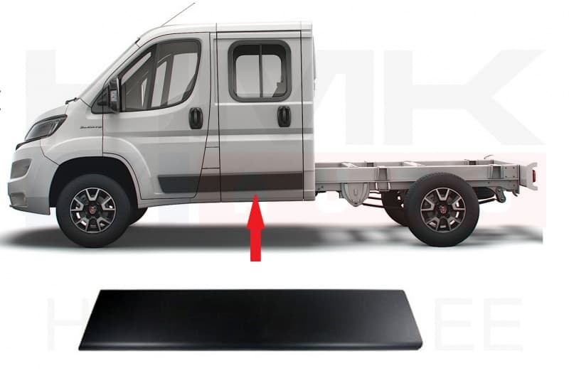 Tagaukse liist vasak OEM Jumper/Boxer/Ducato (Double Cab) 2006-