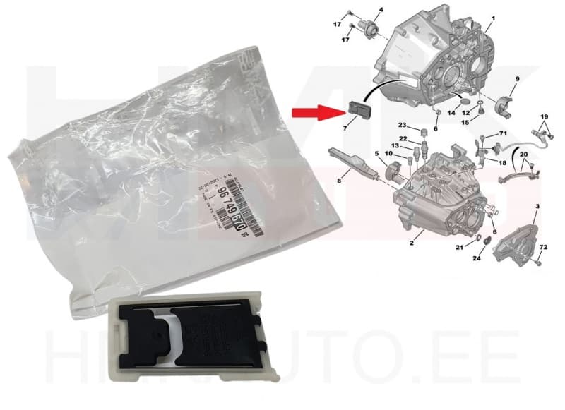 Sidurikahvli kaitsekumm OEM Citroen/Peugeot