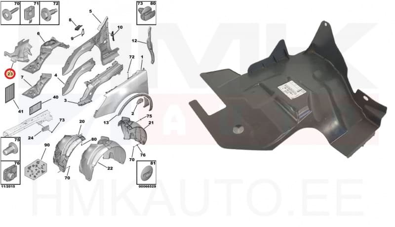 Rattakoopa plastik parem Peugeot 508