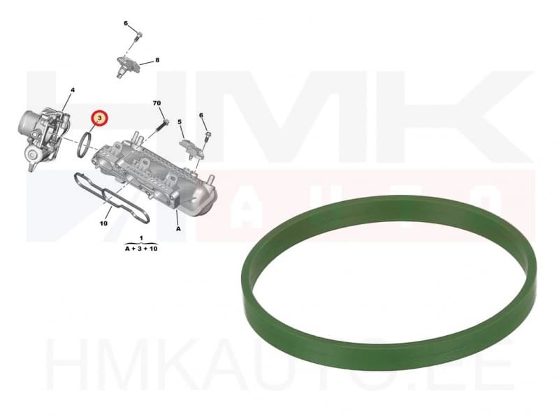 Drosselklapi tihend OEM Citroen/Peugeot 1,2THP
