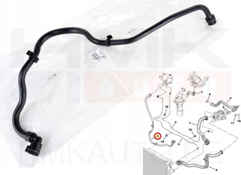 Jahutusvedeliku paisupaagi lõdvik OEM Jumpy/Expert 2,0BlueHDI 2016-