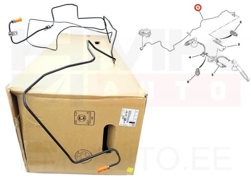 Tagavedrustuse hüdraulika toru OEM Citroen C5 2008-