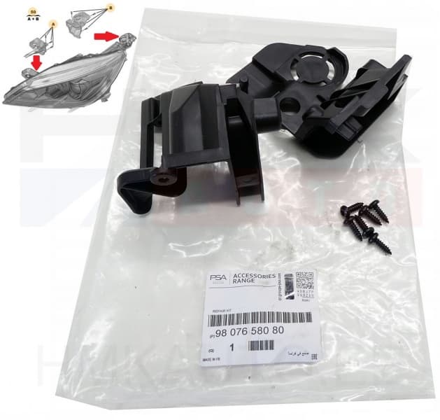 Esitule kinnituste remontkomplekt vasak OEM Peugeot 308 2013-